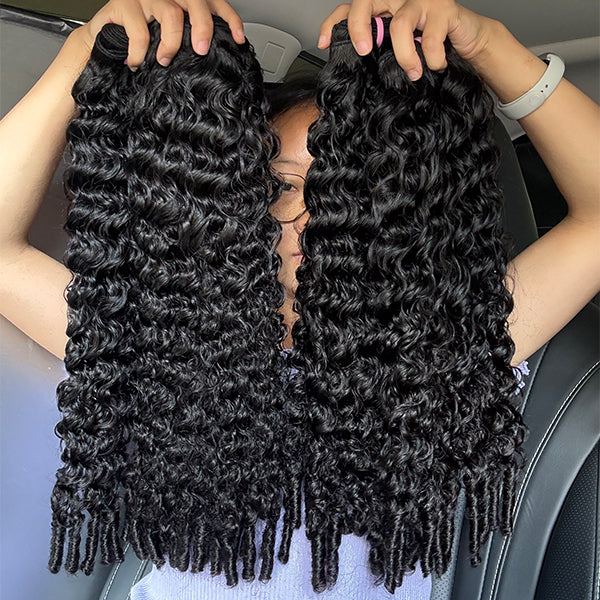 Eurasian Curly Sew in Weft hair extensions