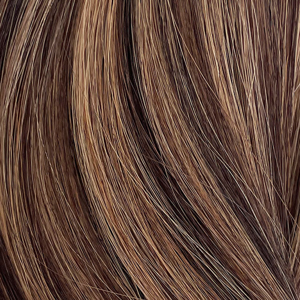 Mocha Dark Highlight Balayage Human Hair Weft Extensions