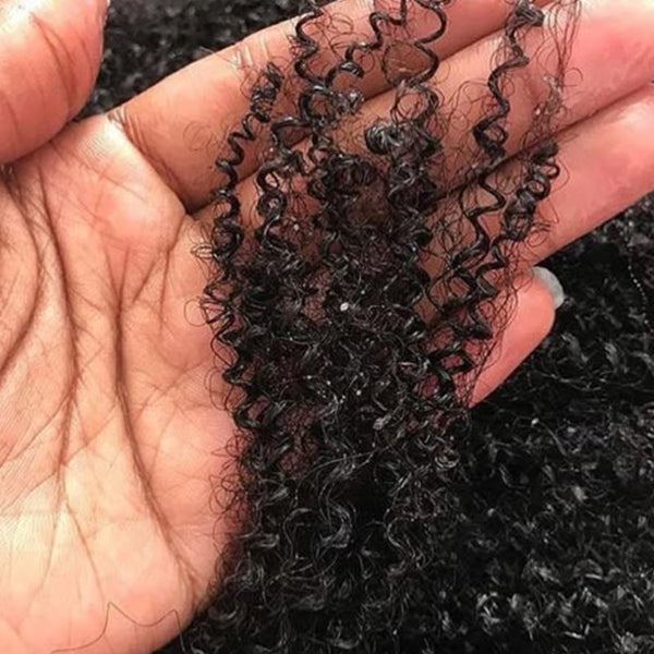 4b4c Afro Kinky Curly Sew in Weft hair extensions