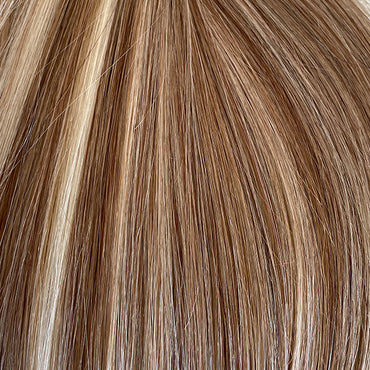 Ash Blonde Highlight Balayage Human Hair Weft Extensions