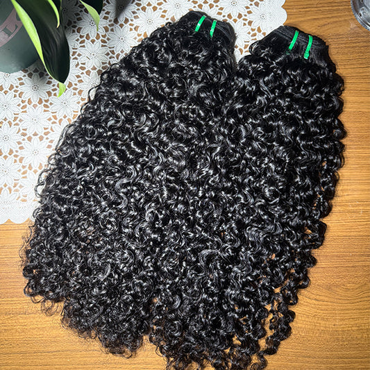 WLC-Loose Curly Double Drawn Virgin Human Hair extensions