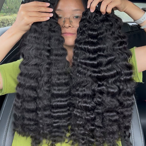 Indian Curly Sew in Weft hair extensions