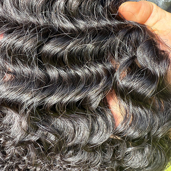 Raw Hair Burmese Curly Double Drawn Human hair extensions