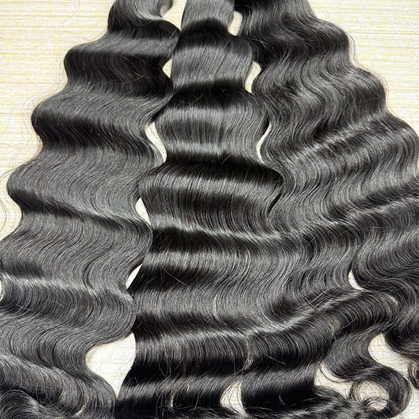 Cambodian wavy Bulk Hair Extensions
