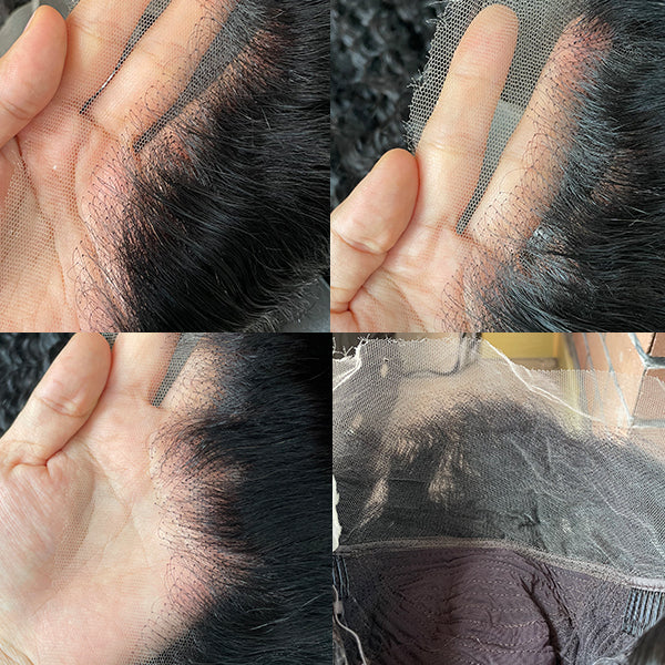 Burmese Curly Cambodian Human Hair 13x4 HD Lace Frontal Wig