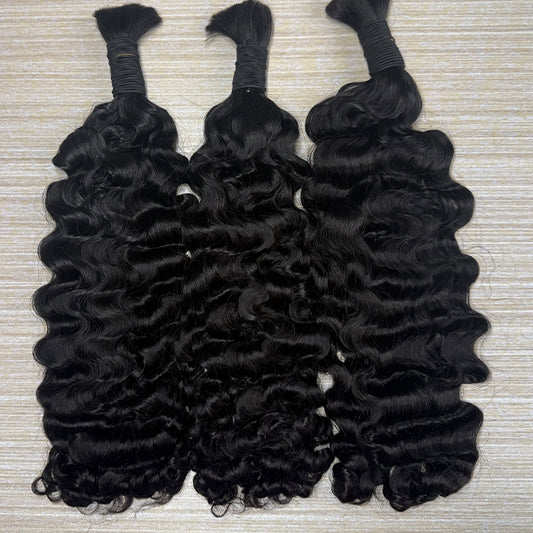 Indian Curly Bulk Hair Extensions