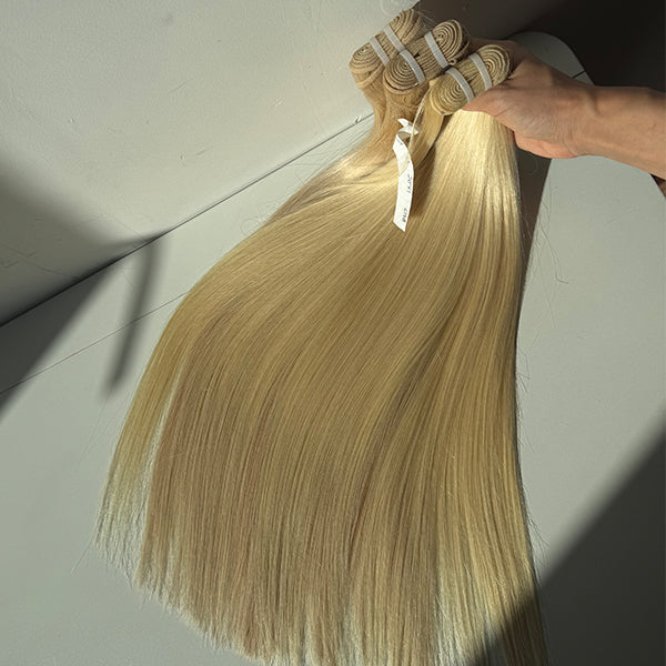 613 Blonde Raw Human Hair Weft Extensions