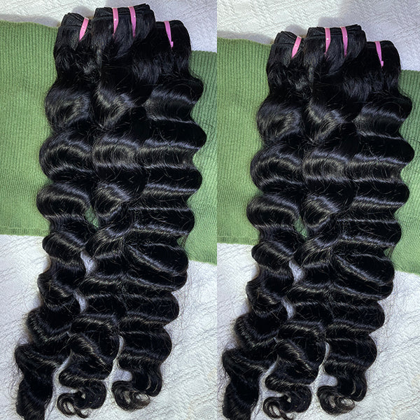 Loose Deep Wave Sew in Weft hair extensions