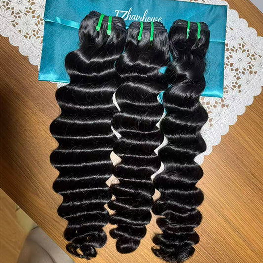 Loose Deep Wave Virgin Human hair extensions