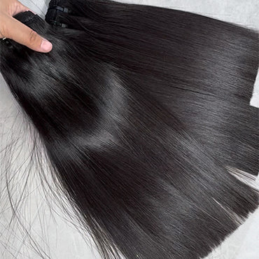 Straight Sew in Weft Raw Cambodian Human Hair Extensions