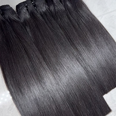 Straight Sew in Weft Raw Cambodian Human Hair Extensions