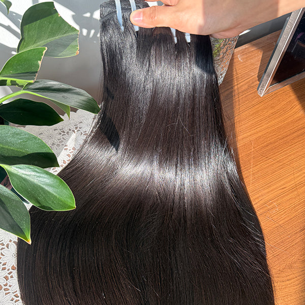 Straight Sew in Weft Raw Human Hair Extensions