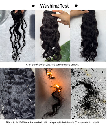 Cambodian Wavy Raw Human Hair Sew in Weft Extensions