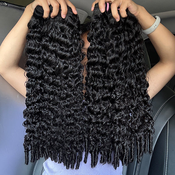 Eurasian Curly Sew in Weft hair extensions
