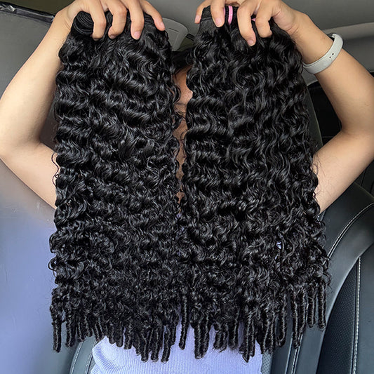 Eurasian Curly Single Drawn Virgin Human hair extensions