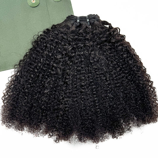 4b4c Afro Kinky Curly Sew in Weft hair extensions