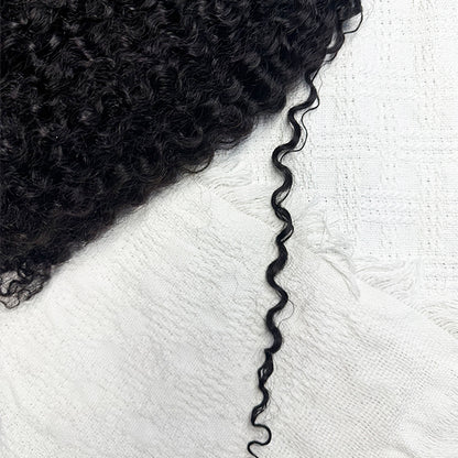 WEC-4b4c Curly Sew in Weft Raw Human hair extensions