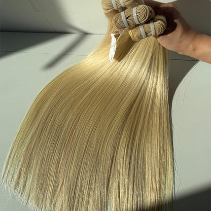 613 Blonde Raw Human Hair Weft Extensions