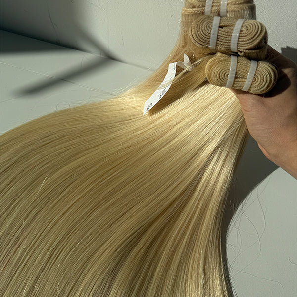 613 Blonde Raw Human Hair Weft Extensions