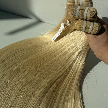613 Blonde Raw Human Hair Weft Extensions