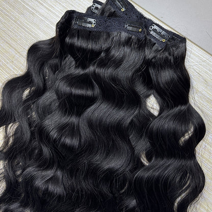 Natural Wavy Clip in Hair Extensions