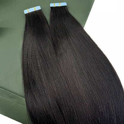 Yaki Straight Silk Press Tape in Hair Extensions