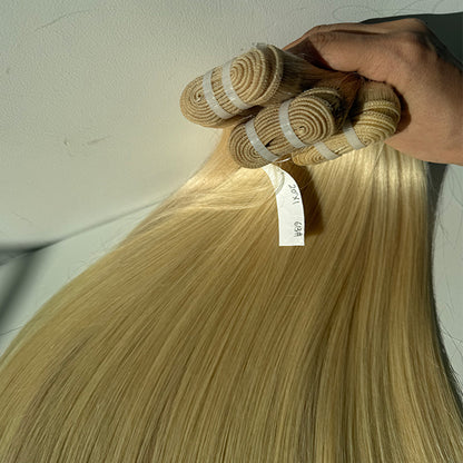 613 Blonde Raw Human Hair Weft Extensions