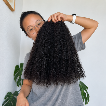 Afro Kinky Curly  Weft hair extensions