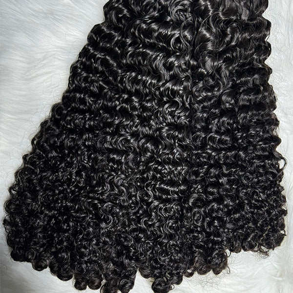 Burmese Curly Sew in Weft hair extensions