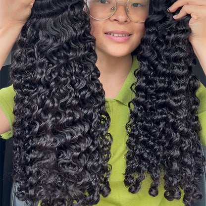 Burmese Curly Sew in Weft hair extensions