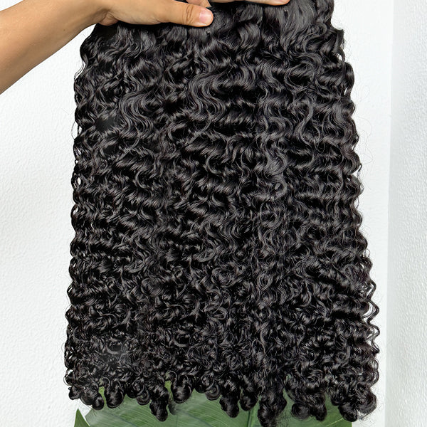 Burmese Curly Sew in Weft hair extensions