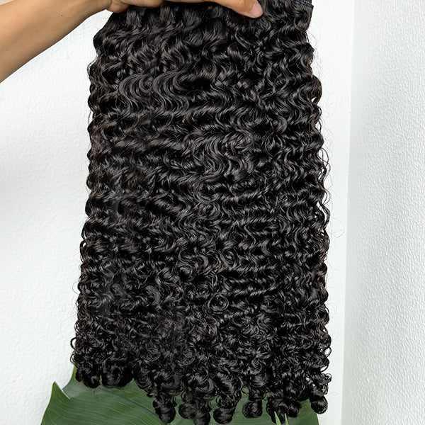 Burmese Curly Sew in Weft hair extensions