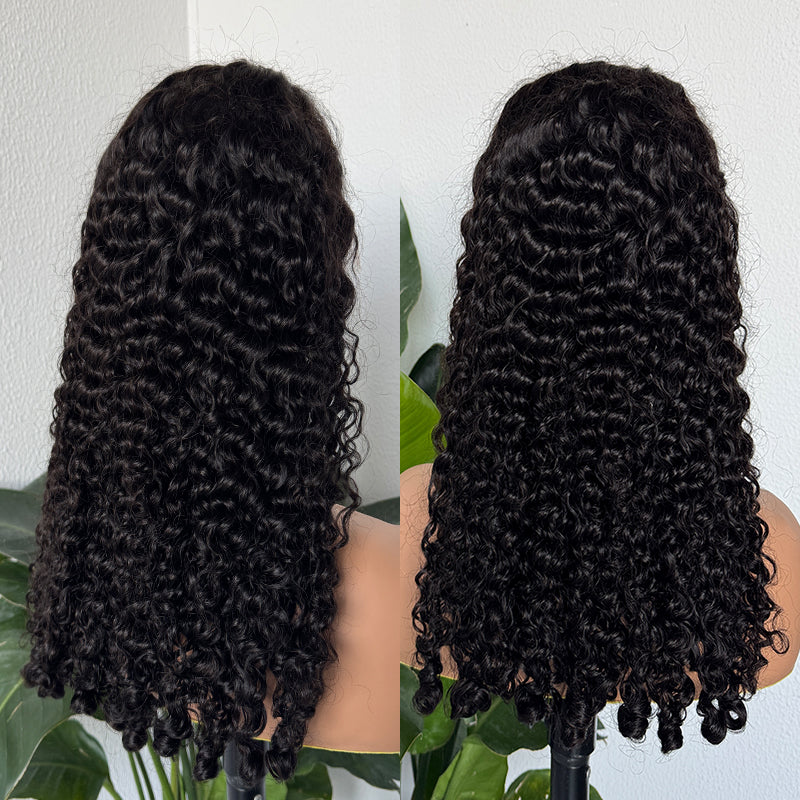 Burmese Curly Cambodian Human Hair 13x4 HD Lace Frontal Wig
