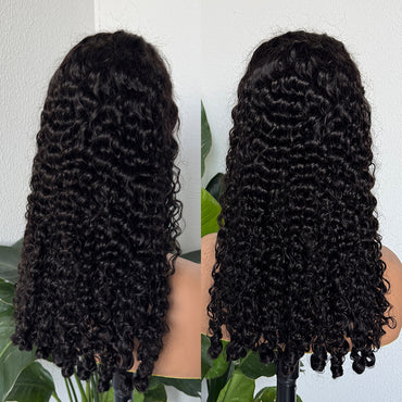 Burmese Curly Cambodian Human Hair 13x4 HD Lace Frontal Wig