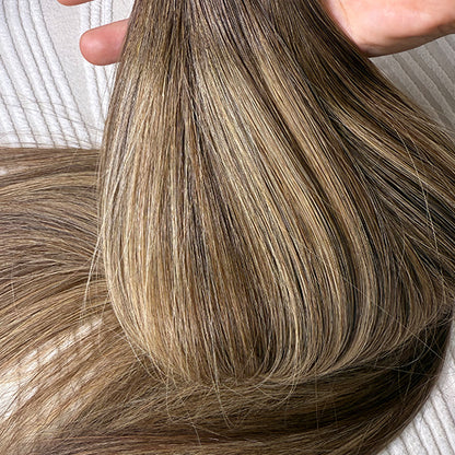 Blonde Highlight Balayage Raw Human Hair Weft Extensions