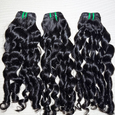 Loose Wavy Raw Human Hair Sew in Weft Extension