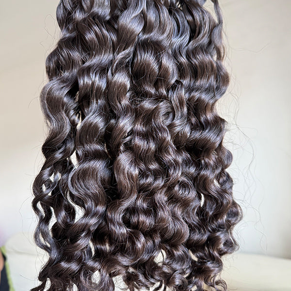 Loose Curly Raw Human Hair Sew in Weft Extension
