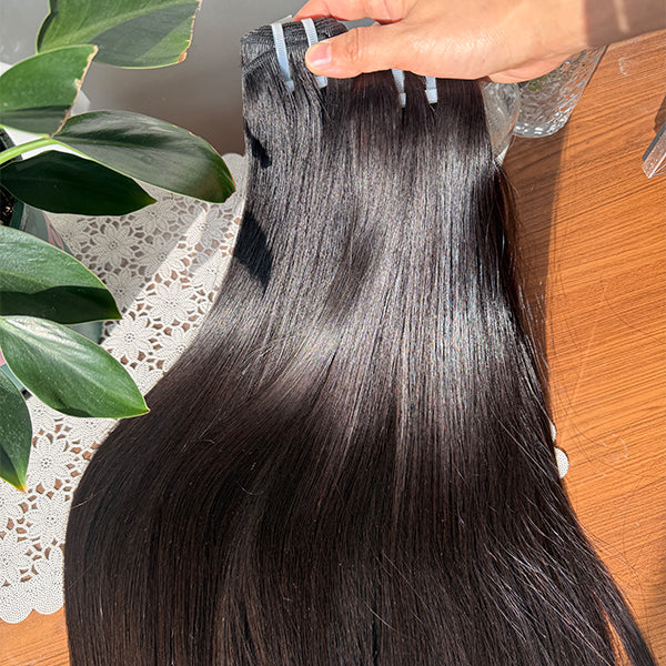 Straight Sew in Weft Raw Human Hair Extensions