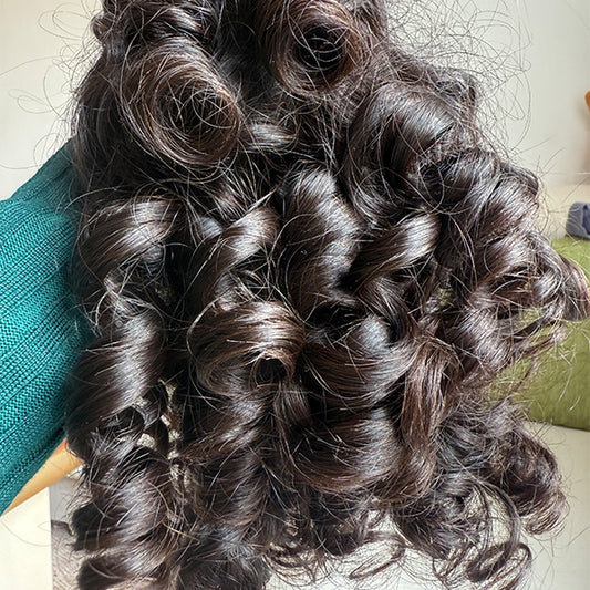 Cambodian Curly Raw Human hair Weft Extensions
