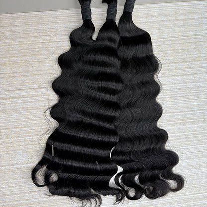 Cambodian wavy Bulk Hair Extensions