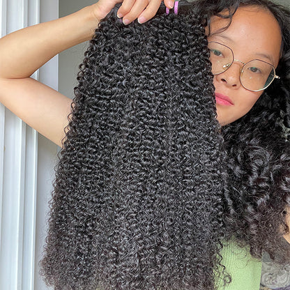 WKC-Afro Kinky Curly Sew in Weft hair extensions