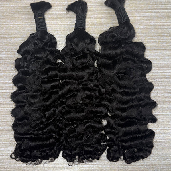 Indian Curly Bulk Hair Extensions