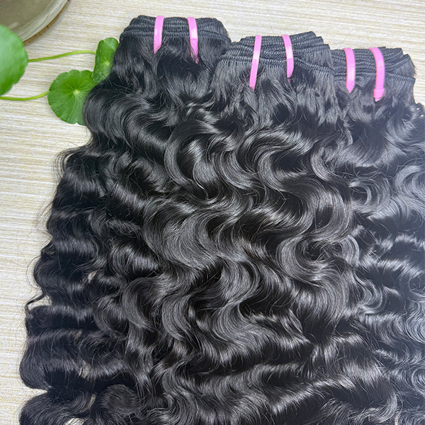 Indian Curly Sew in Weft hair extensions