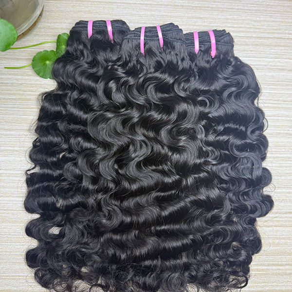 Indian Curly Sew in Weft hair extensions
