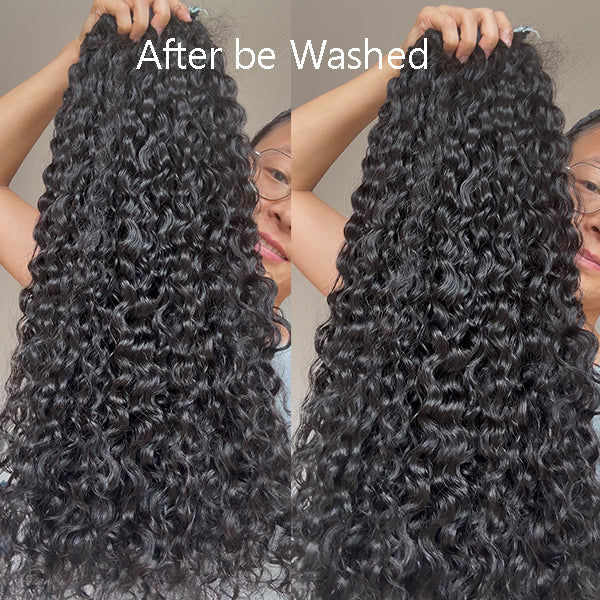 Indian Curly Single Drawn Virgin Hair Weft extensions