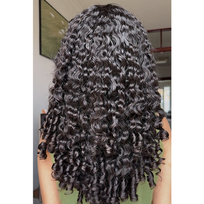 Indian Curly Single Drawn Virgin Hair Weft extensions