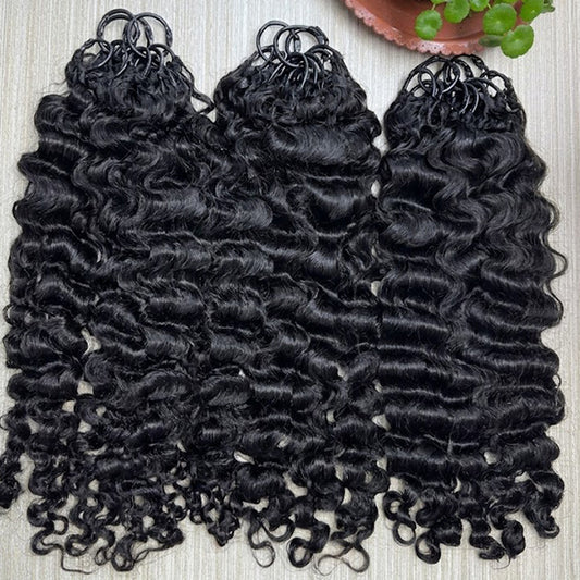 Indian Curly Crochet Braids Human hair extensions