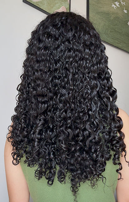 Indian Curly Single Drawn Virgin Hair Weft extensions