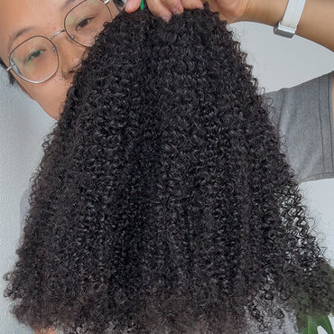 Afro Kinky Curly  Weft hair extensions