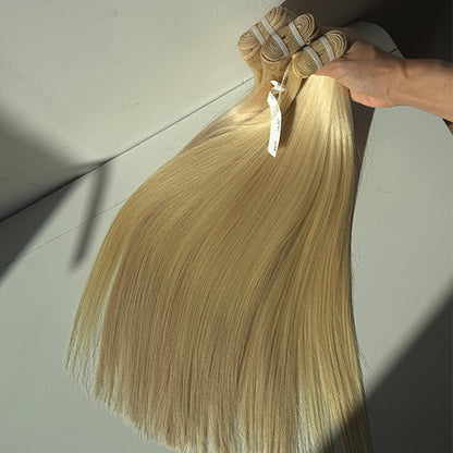 613 Blonde Raw Human Hair Weft Extensions